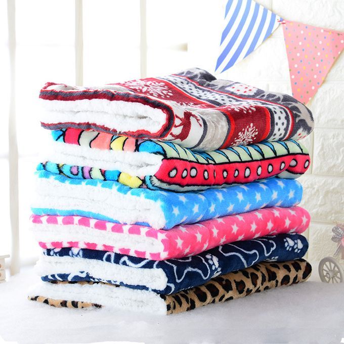 Pet Mat Thickening Autumn And Winter Warm Cats Blanket Dog-500*320mm Leopard Pattern