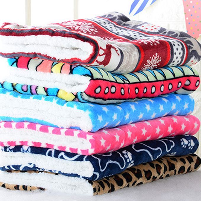Pet Mat Thickening Autumn And Winter Warm Cats Blanket Dog-500*320mm Leopard Pattern