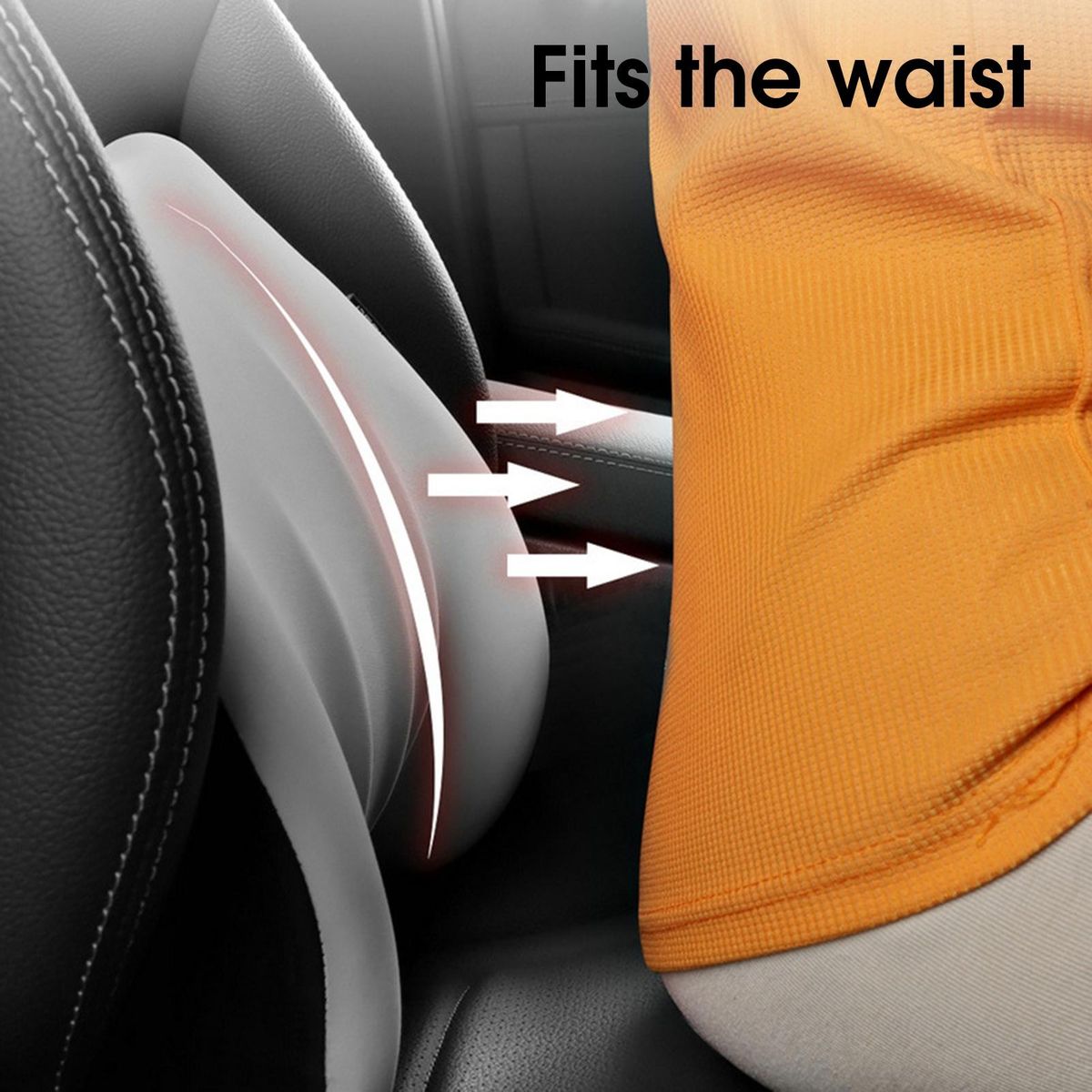 Headrest Pillow Car Back Neck Support Cushion Grey