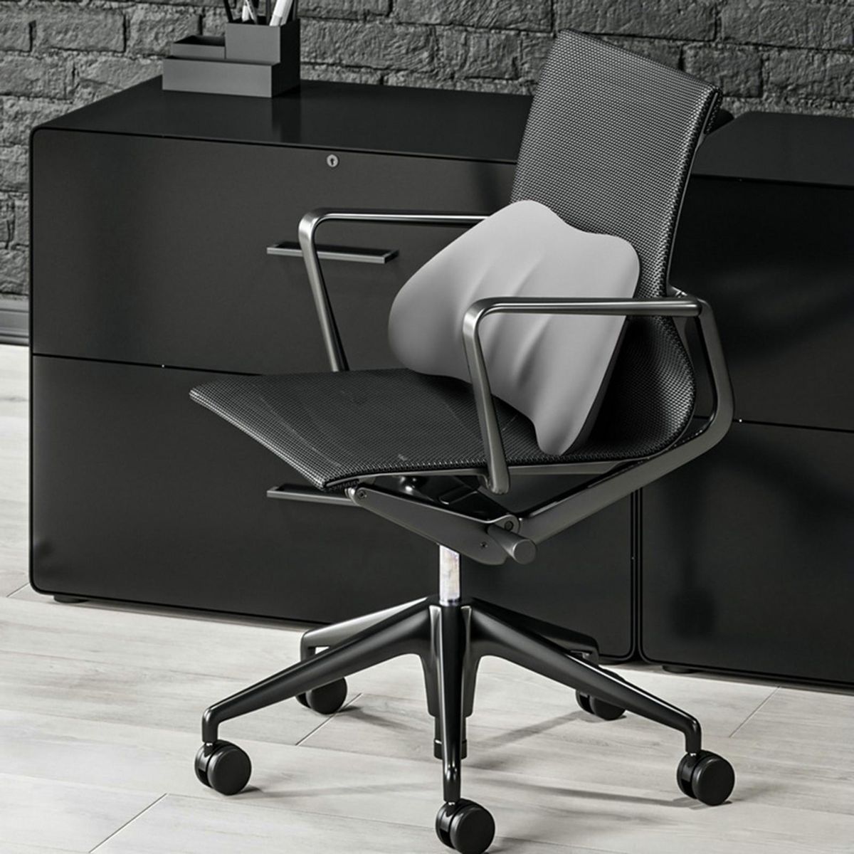 Headrest Pillow Car Back Neck Support Cushion Grey