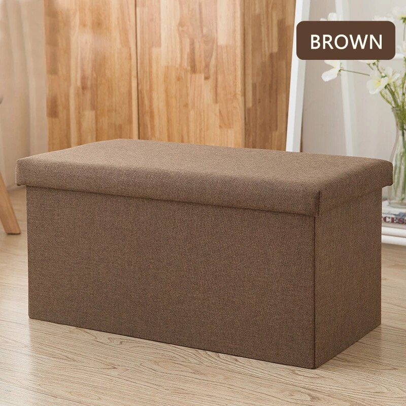 Storage Ottoman-Faux Rectangular Bench/Foot Stool