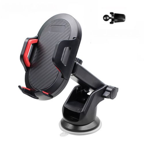 360 Degree Car Phone Holder Suction Cup + Clip Air Outlet