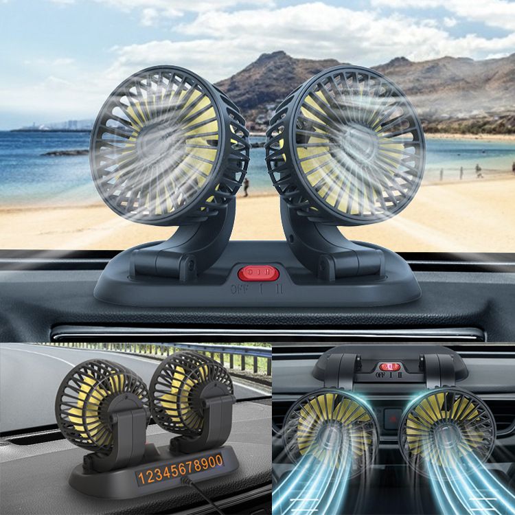 12 Volts Car Dashboard Ventilation Fan