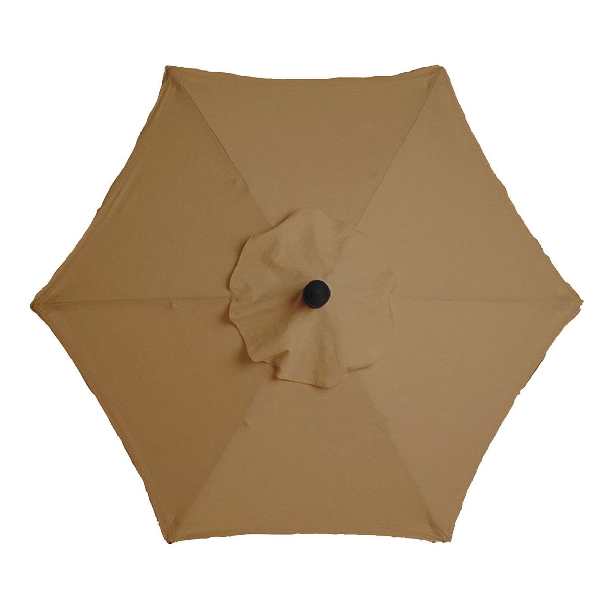 2m Outdoor Patio Umbrella Canopy Sun Protection Market Table Hanging Khaki