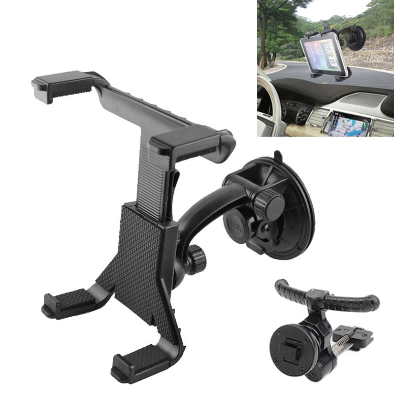 2 In 1 (Air Conditioning Vent Holder + Car Holder) For IPad, IPad Mini, Other Tab(Black)