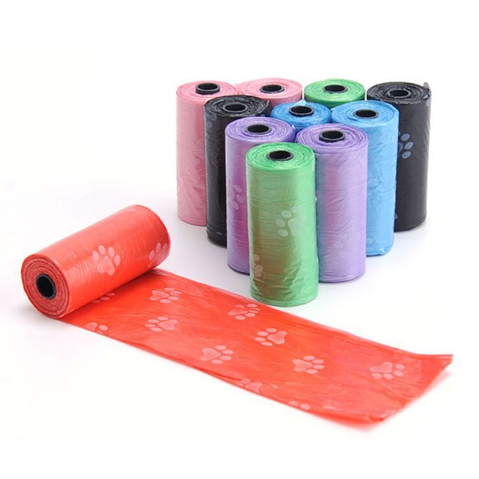 Pet Garbage Bag 15pcs / One Roll Dog Feces Cat Cleaning-