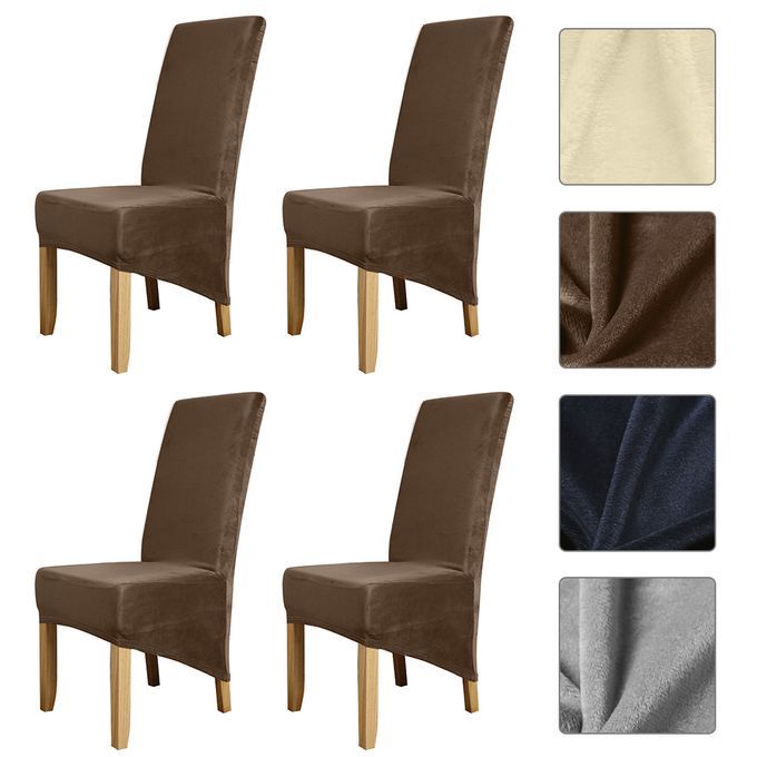 Silver Fox Solid Color Chair Cover Stretch Chair Protector