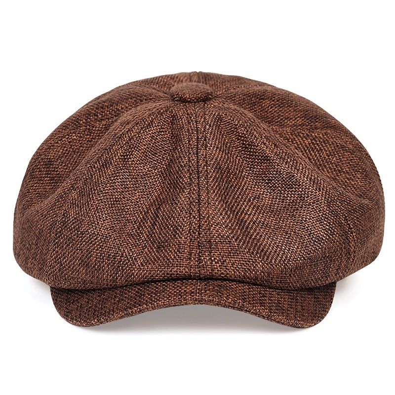 Men Newsboy Hat Retro Beret Fashion Casual Unisex Octagonal Hat