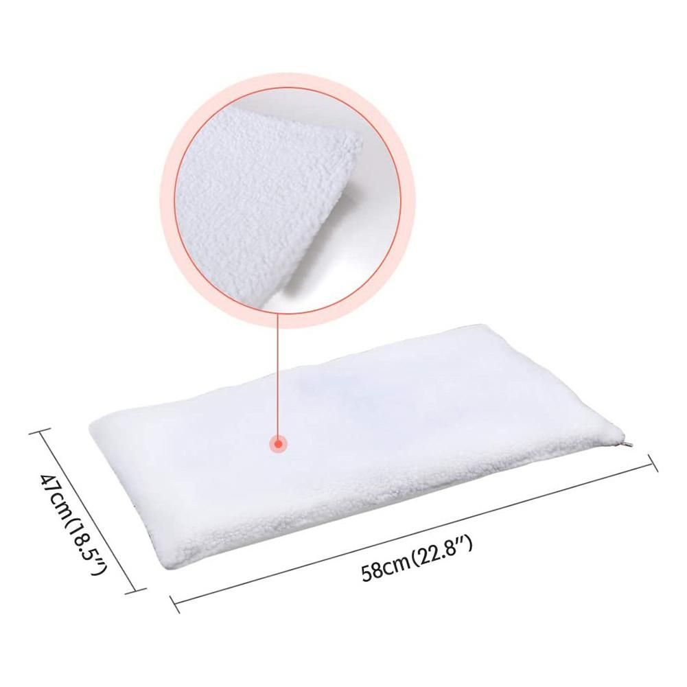 Self Heating Soft Warm Pet Winter Mat Blanket Soft Warm Cat Bed Puppy Cushion Mat Products for Pets Accessories Beige