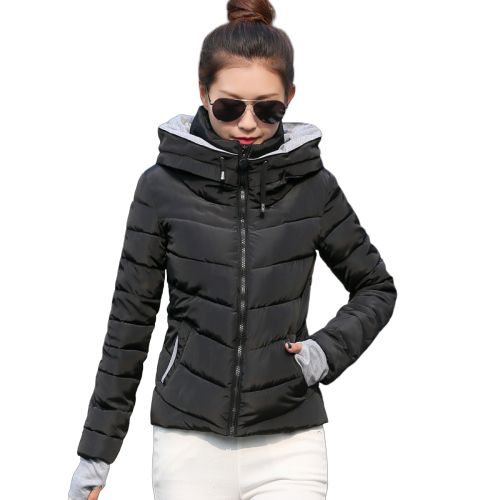 Women Cotton-padded Jacket Slim Winter Thicken Down Coat