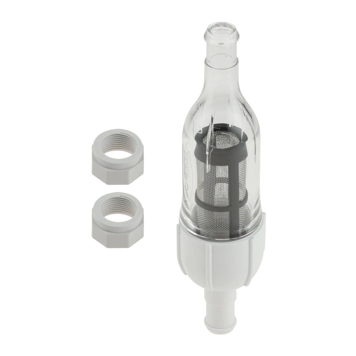 1Pc 48-080 Pool Cleaner In-Line Filter and 2Pcs Feed Hose Nuts D15 Replacement for Zodiac Polaris Vac-Sweep 280 380 3900 480 PRO