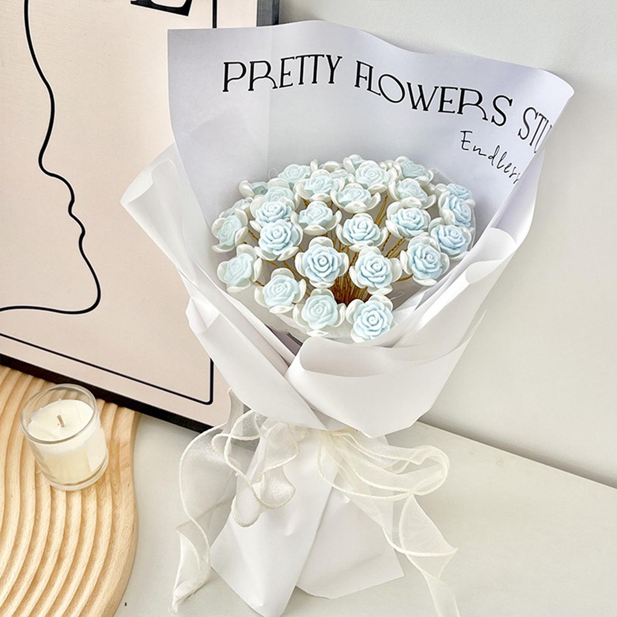 Bouquet Making Material With Wrapping Paper, 21 Blossom
