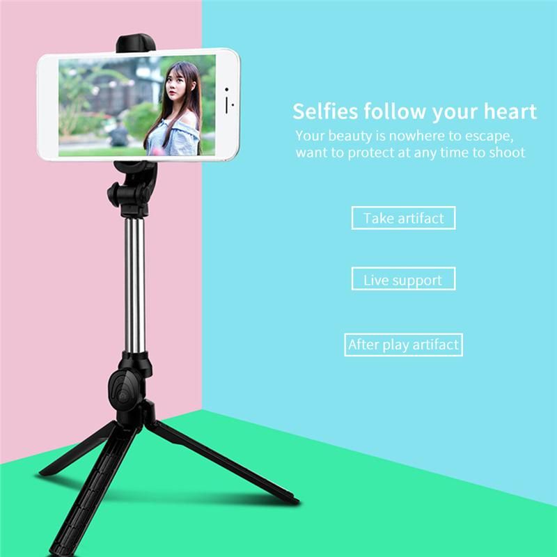 Classy Hand-held Remote Selfie Stick Tripod