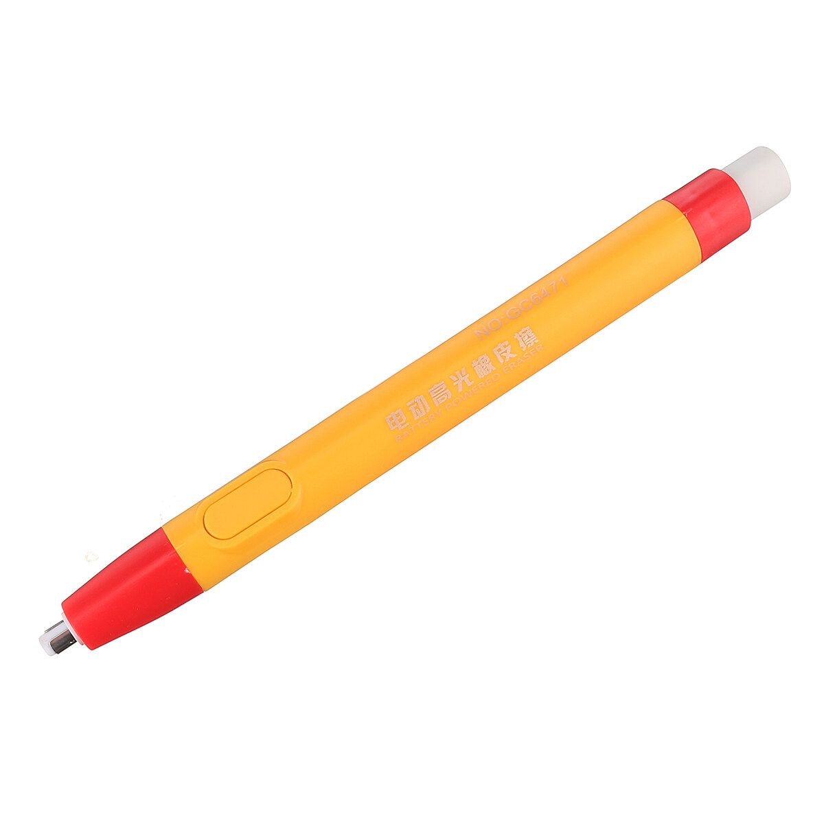 Electric Pencil Eraser Kit With 24Pcs Rubber Refills Highlight Sketch Yellow