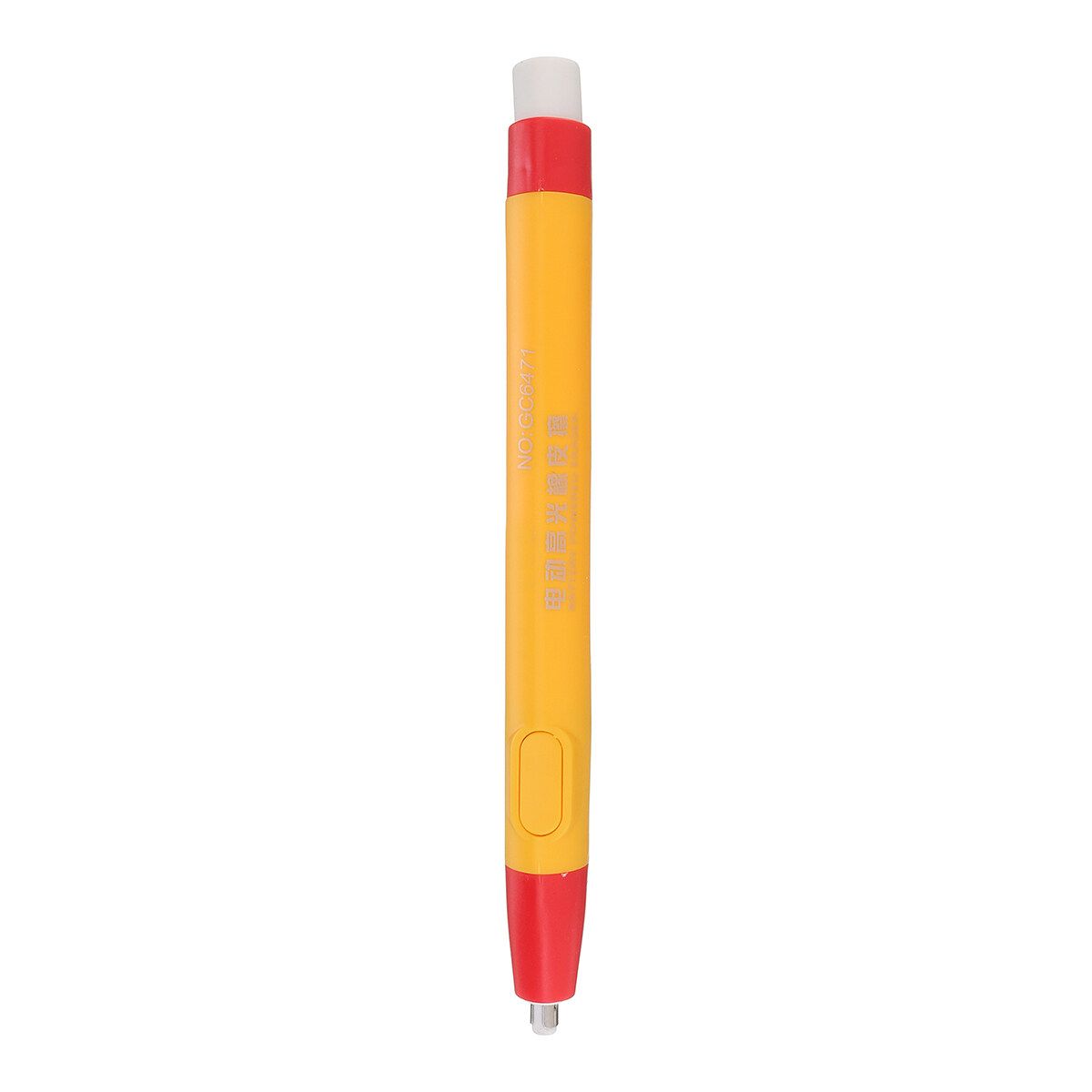 Electric Pencil Eraser Kit With 24Pcs Rubber Refills Highlight Sketch Yellow