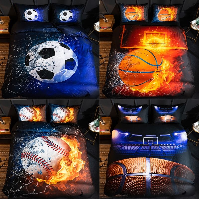 3D Printed Bedding Three-Piece Pillowcase Duvet Cover