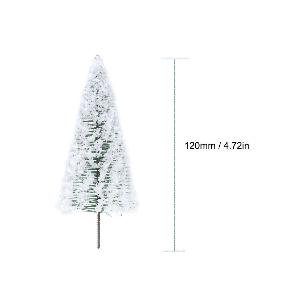 10pcs Mini Plastic Green Cedar Trees Scale Architectural Models Train Railways Landscape Scenery Layout Garden Decoration Tree Toys Scale: 1/75