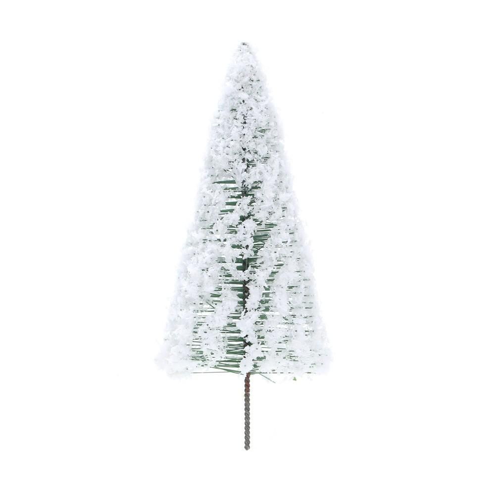10pcs Mini Plastic Green Cedar Trees Scale Architectural Models Train Railways Landscape Scenery Layout Garden Decoration Tree Toys Scale: 1/75