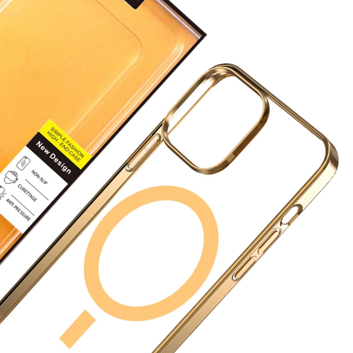 Phone Case Protective Frame  Anti Gold 13 Pro