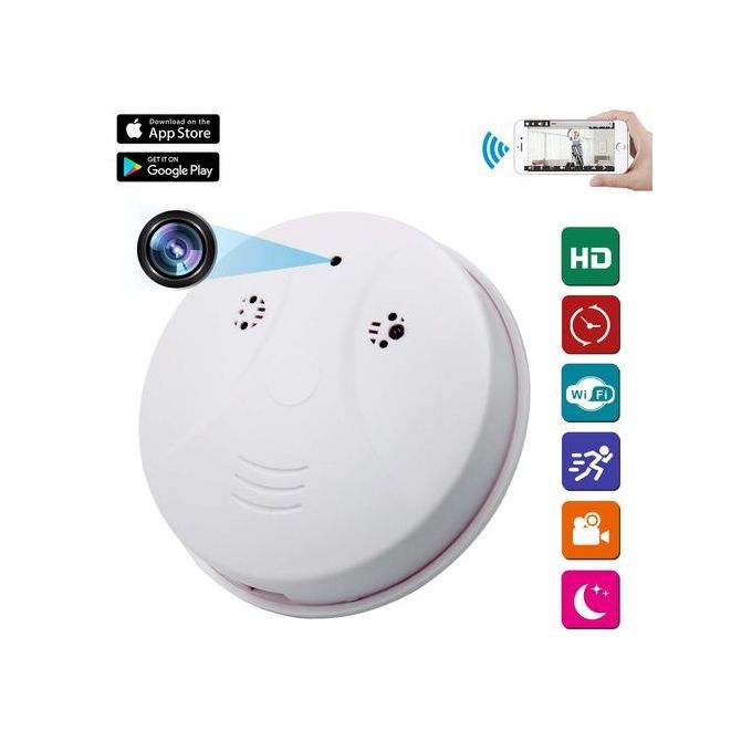Smoke Detector WiFi Security Monitoring Hidden Camera