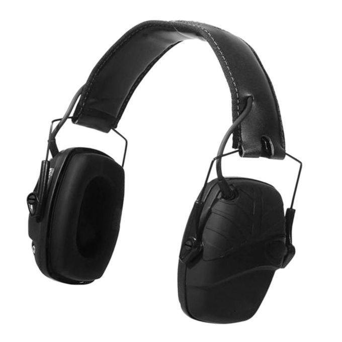 Folding Ear Defenders 22dB Protectors NRR Plugs Noise Hunting Black