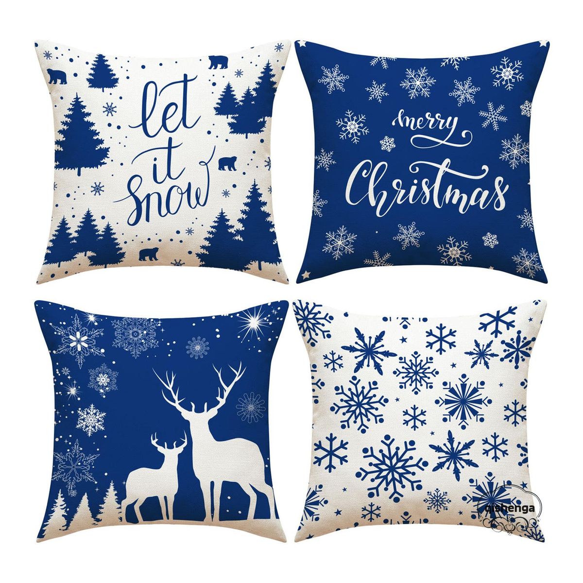 45CM Christmas Throw Pillow Cover  Xmas Cushion