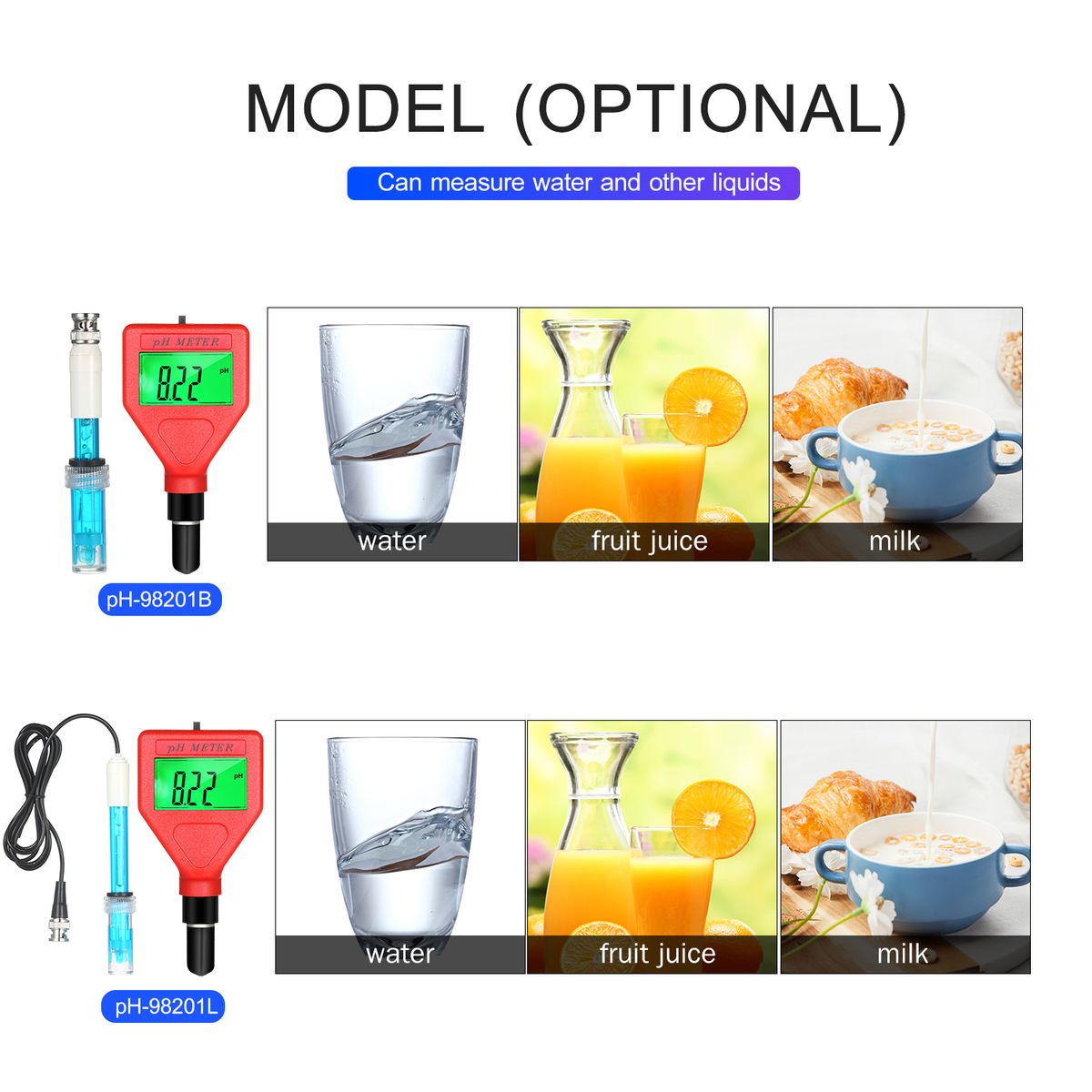 PH Meter 0-14pH Measurement Range Water Quality Tester