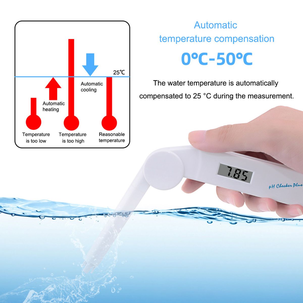 Portable Foldable PH Test Pen Water Quality PH Test Pen High