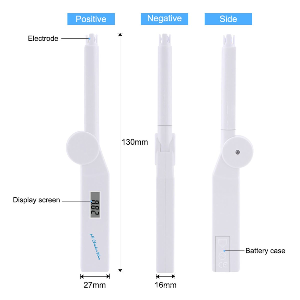 Portable Foldable PH Test Pen Water Quality PH Test Pen High