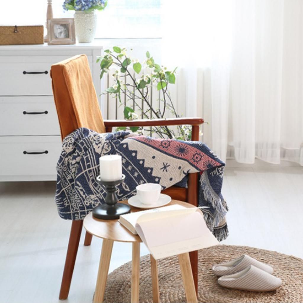 Jacquard Textiles, Soft Sofa Throw Cover Cotton Armchair Bed Star Sign