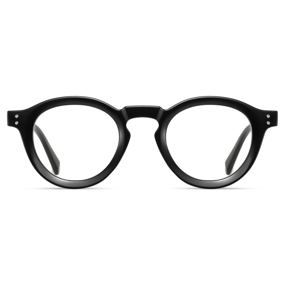 Round Computer Glasses Retro Optics Thick Eyewear Frames