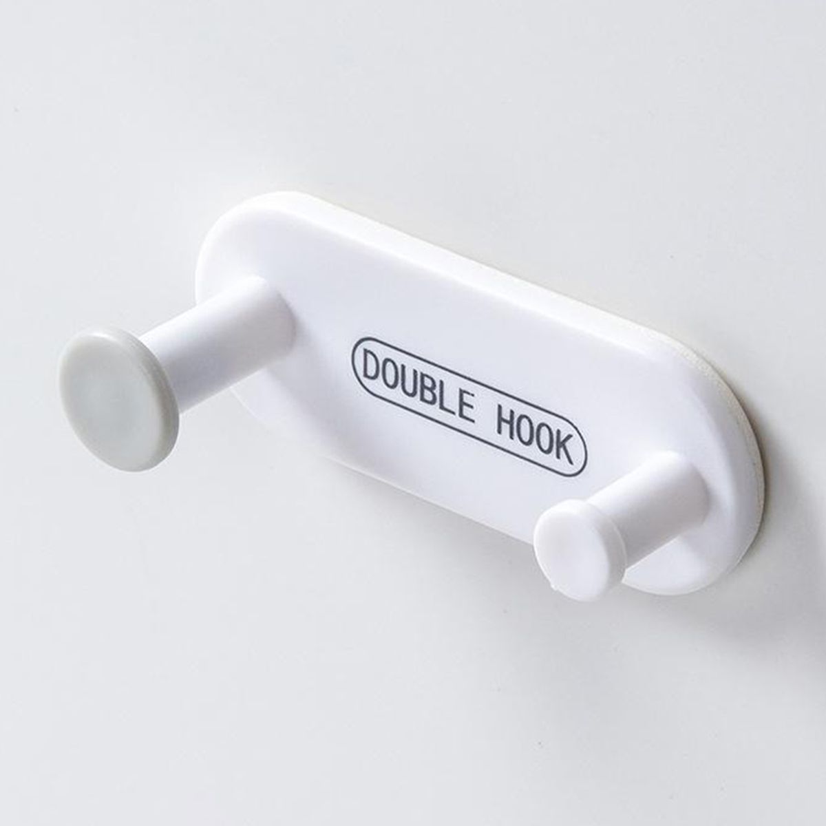 4Pcs SelfAdhesive Wall Hooks Keys Hangers Hook Office Hallway White