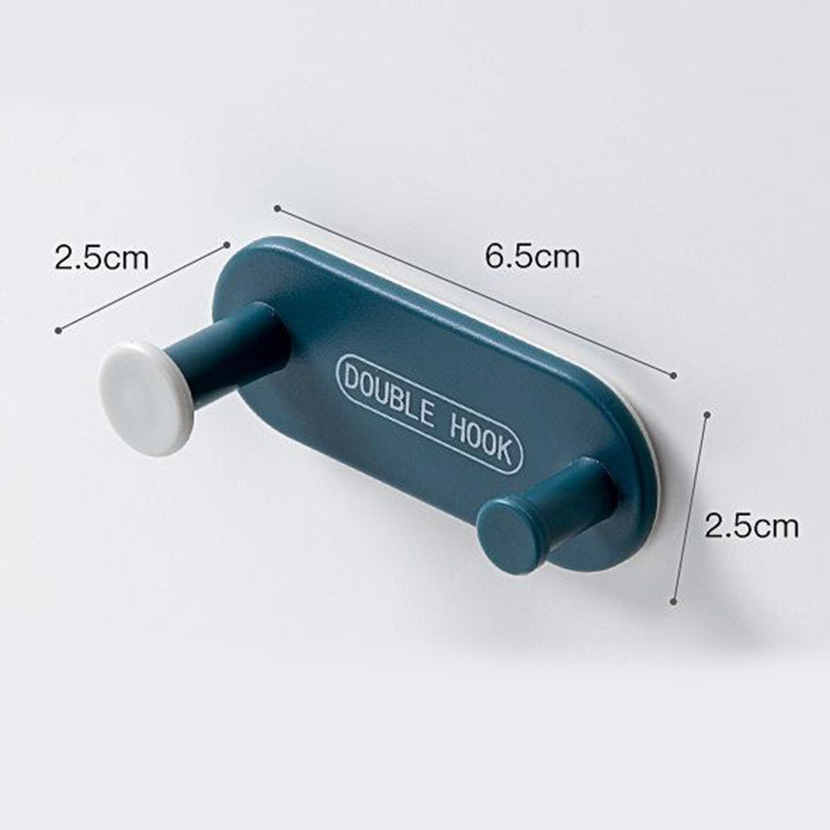 4Pcs SelfAdhesive Wall Hooks Keys Hangers Hook Office Hallway White