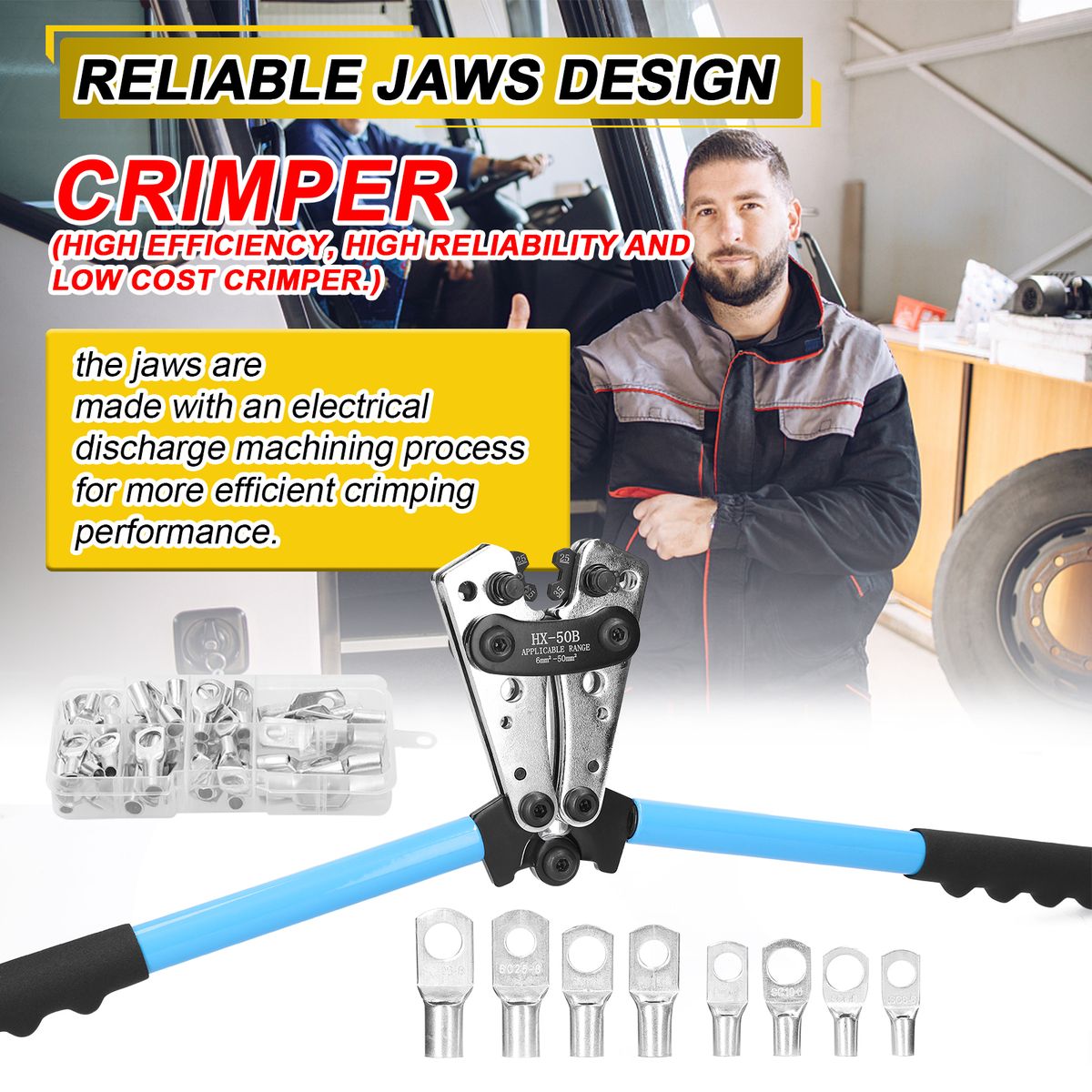 Wire Crimp Pliers 60pcs Terminals Set Heat Shrink Wire