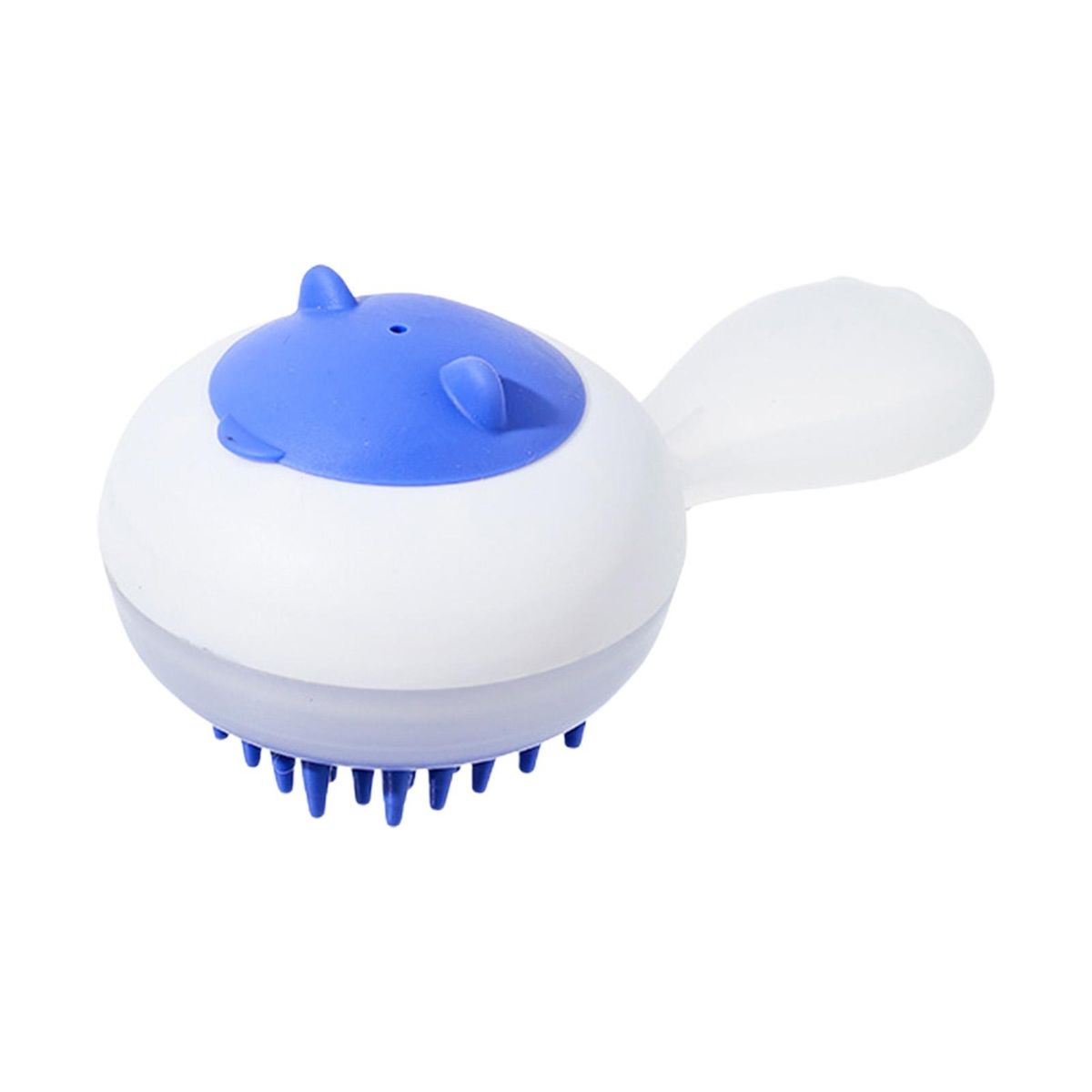 Pet Brush with Soap Dispenser Shampoo Container Pet Brush Blue