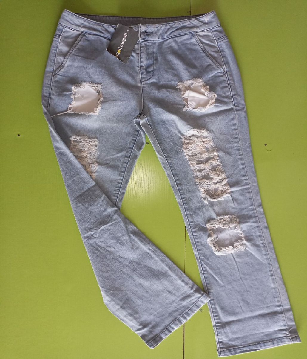 Street Crazy Ladies Stock Jeans, Stretching Women Jean - Sky Blue