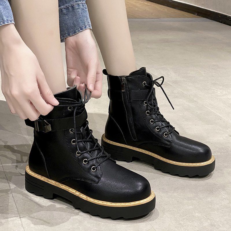 Big Size Women Leather Boot Shoes