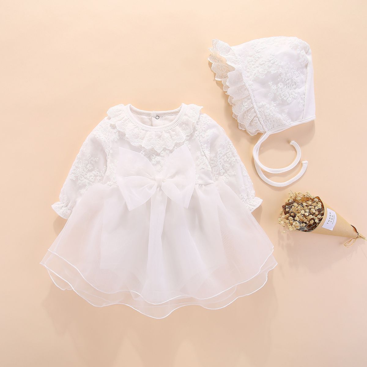 FAVOUR BABY GIRL CHRISTENING/NAMING CEREMONY GOWN 7- WHITE