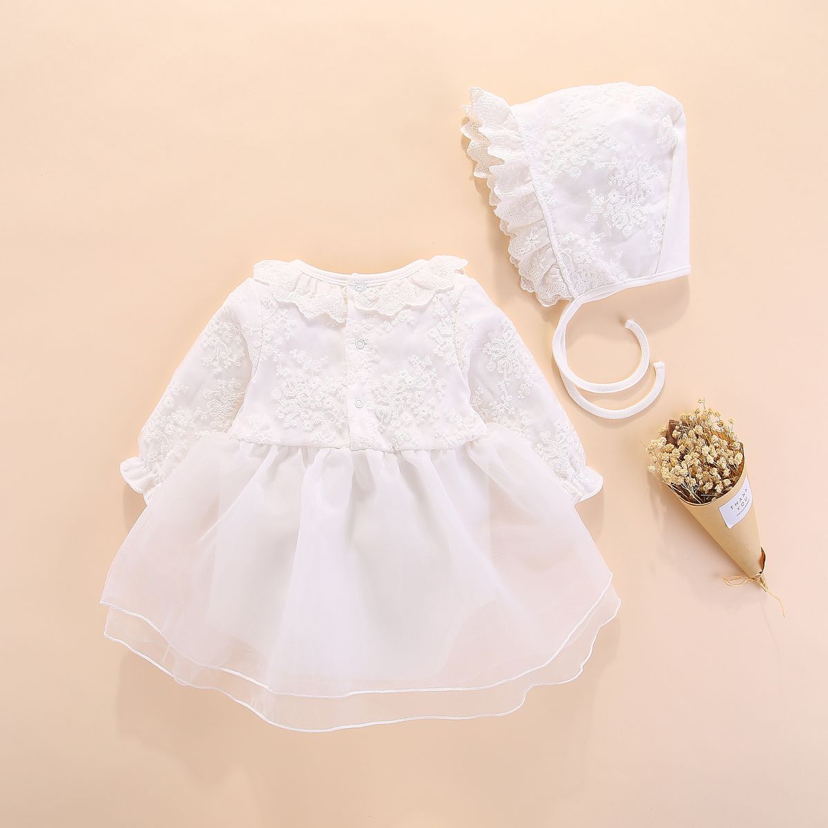 FAVOUR BABY GIRL CHRISTENING/NAMING CEREMONY GOWN 7- WHITE
