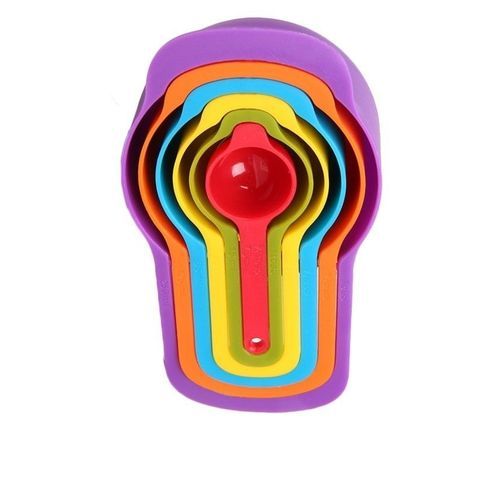 6 Pieces Kitchen Measuring Cups - Multicolour