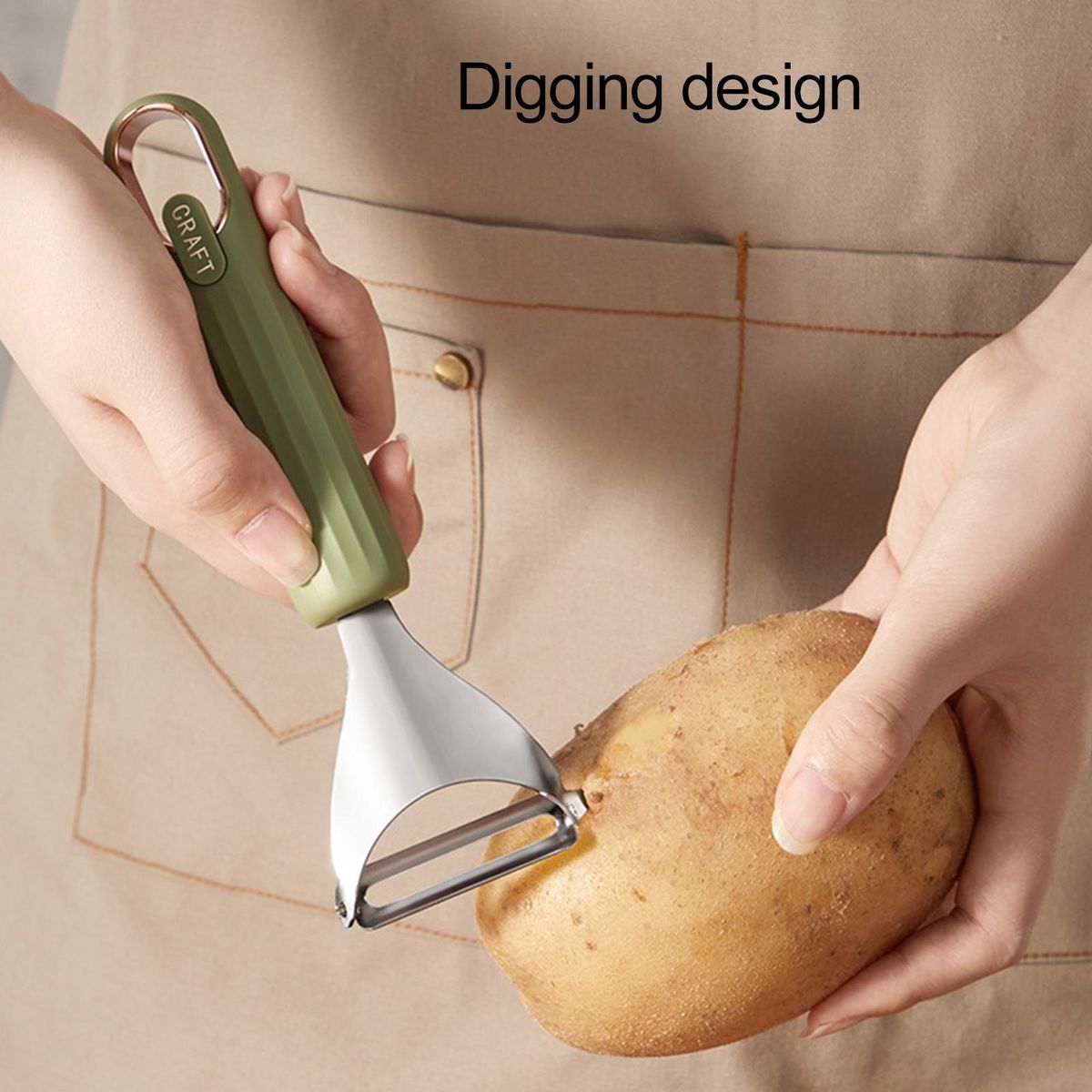 Vegetable Peeler Home Restaurant Kitchen Cucumber Pears Peeling Parer Green