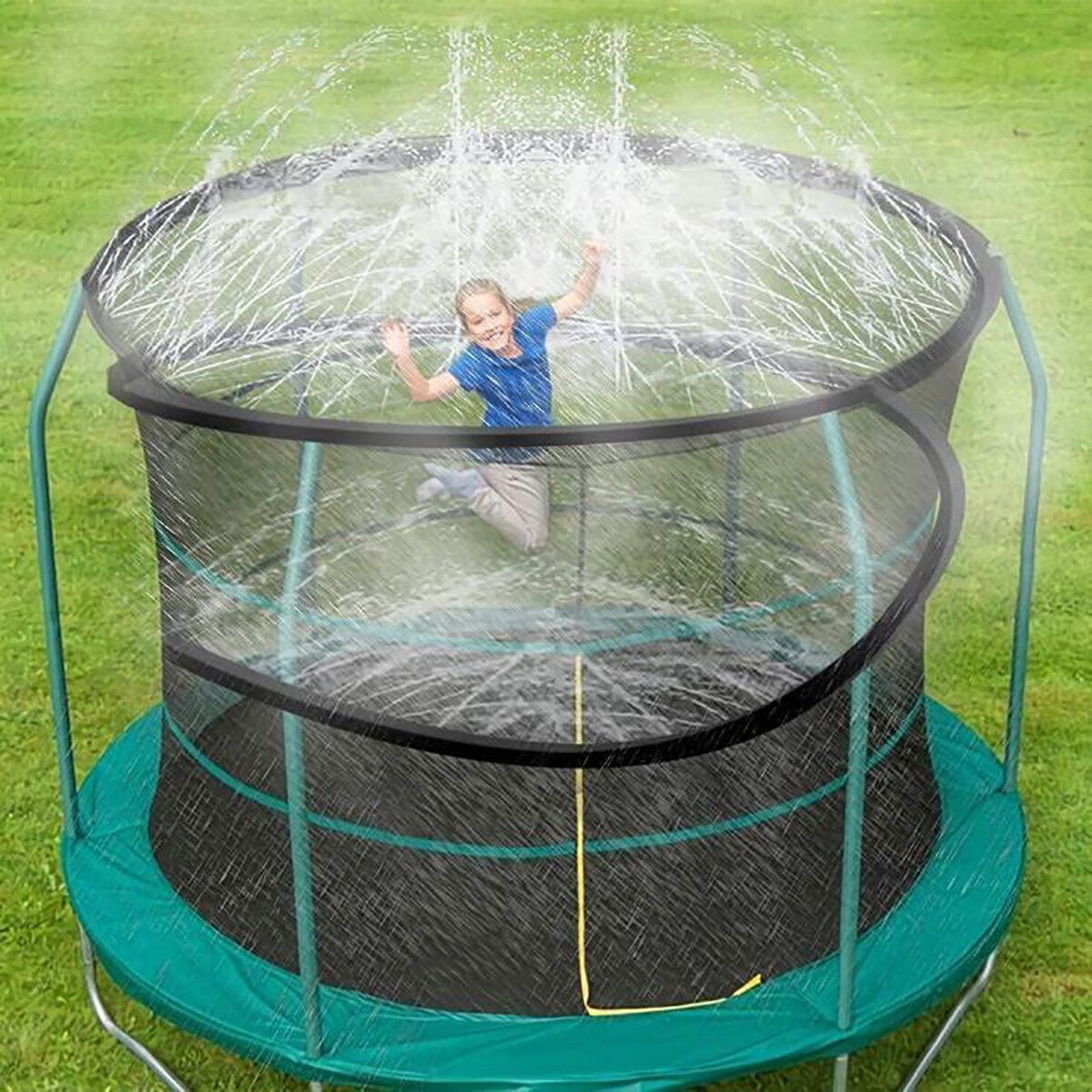 8/10/12/15m Outdoor Trampoline Sprinkler Spray Hose Kids Backyard Pool Playing 15M