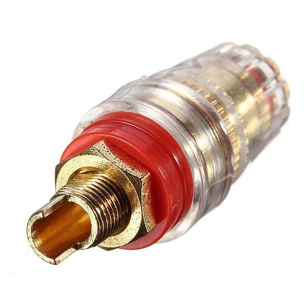 2pcs Amplifier Speaker Cable Terminal Binding Post Banana Plug 4mm Connector Set