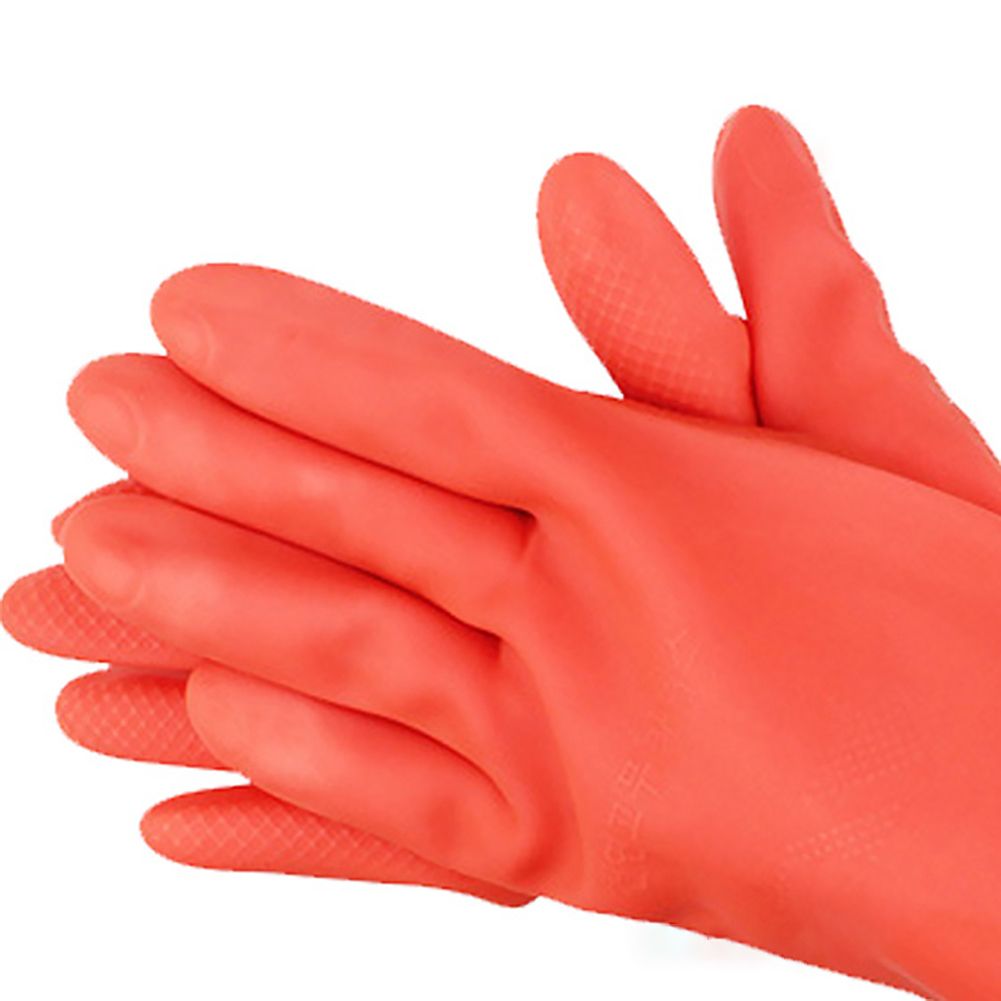 55cm Kitchen Dish Washing Waterproof Non Slip Long Sleeve Latex Cleaning Gloves