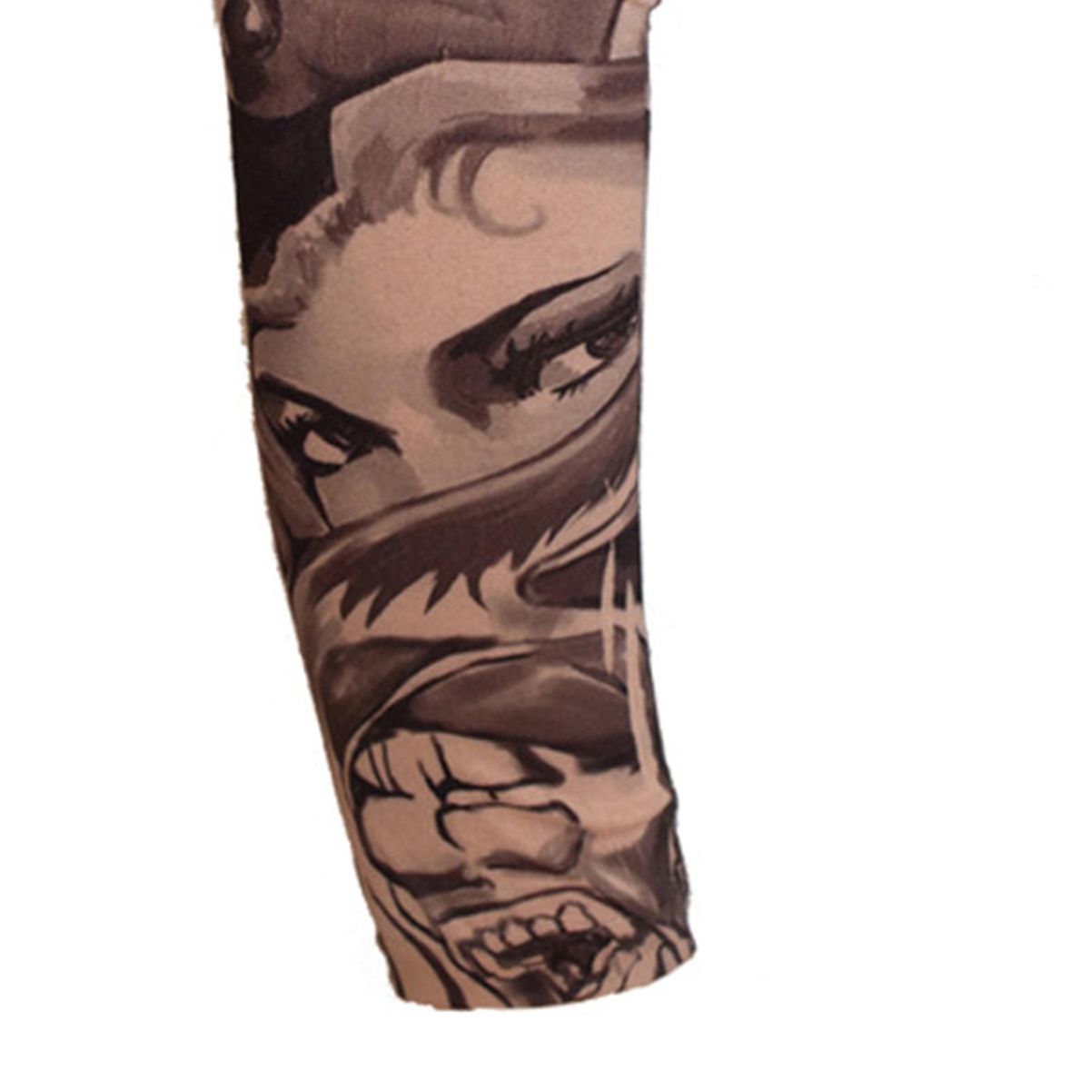 1 Pc Cycling Sleeve Fingerless Sleeve Wrap Black Gray