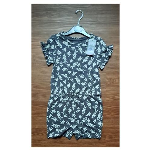 Baby Girls Leaf Print Playsuit