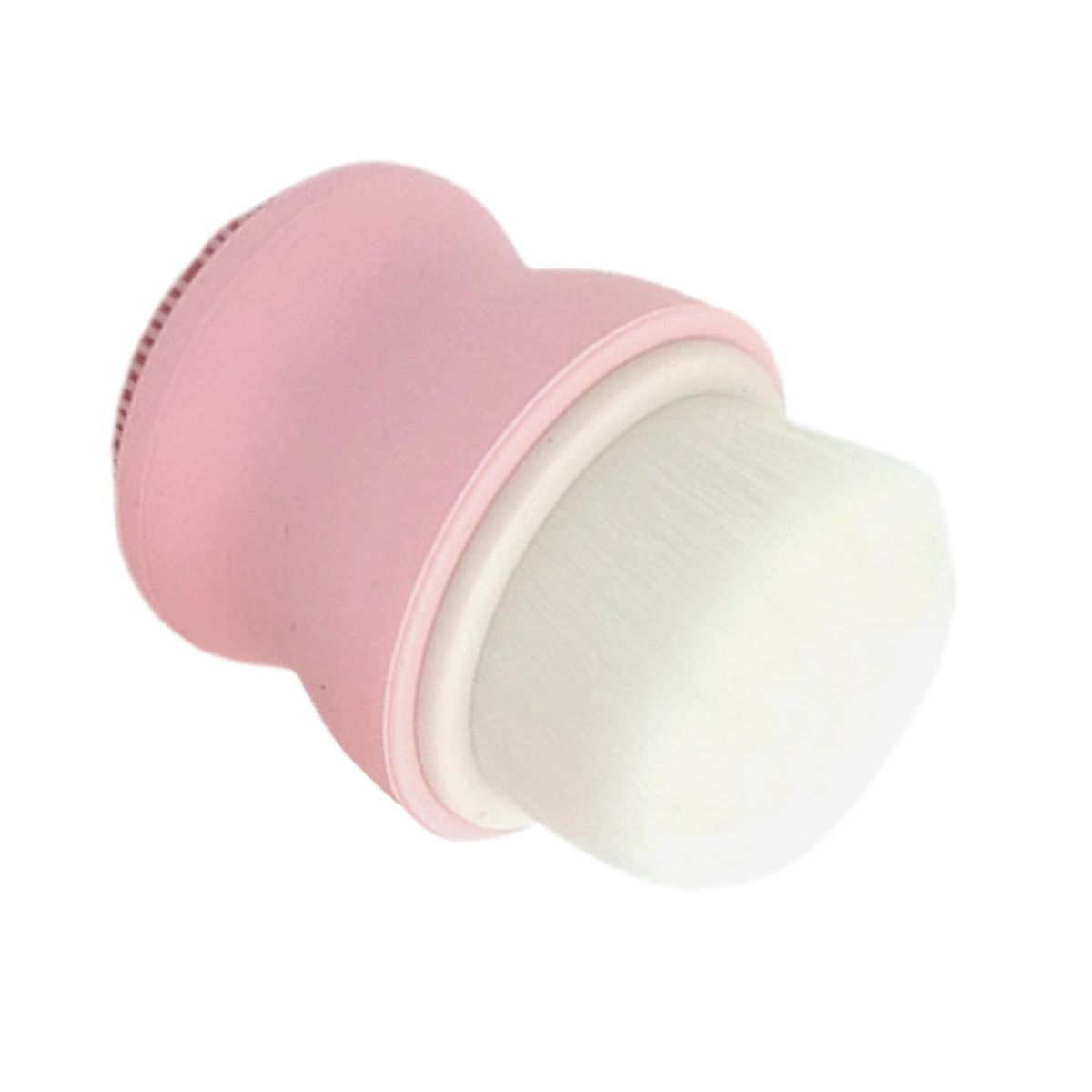 Dual Heads Facial Brush Soft  And Exfoliating Pink