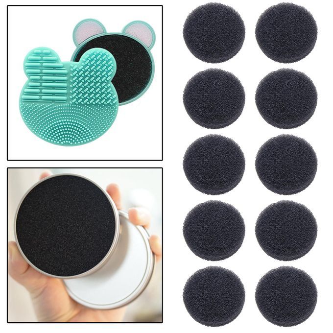 Brush Cleaner Sponge Color Remover Switch 10 Pcs Black Sponges