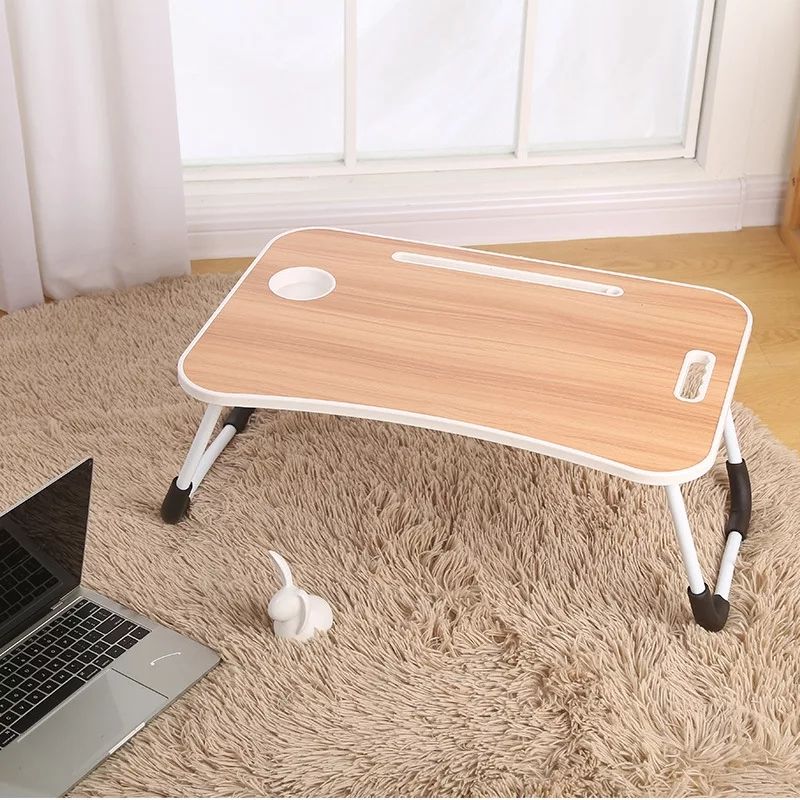 Foldable Laptop Desk Lap Desk  With Cup Holder