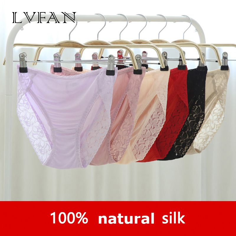 100% Silk Lace Edge Sexy Comfort Package Buttock Free